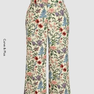 Floral print trousers